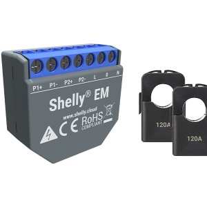 Shelly EM – energy meter with contactor control wifi smart home automation switch