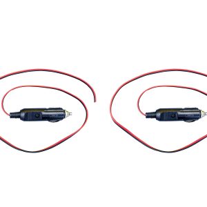 High Quality Copper Car Adapter Charger Cigarette Lighter Plug Power Cord Socket/Plug/Connector  Switch 12V 24V 5A (Pack of 2)